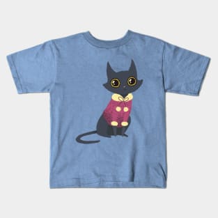 Cozy cat red Kids T-Shirt